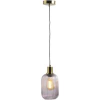Leen Bakker - Hanglamp Femme - 120x25xØ14 Cm - Glas - Roze