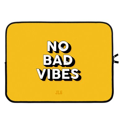 No Bad Vibes: Laptop sleeve 15 inch