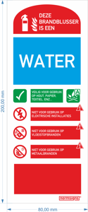 gebruiksaanwijzing Waterblusser (zelfklevend) - gebruiksaanwijzing Waterblusser (zelfklevend) -