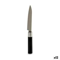 Keukenmes Kinvara KT11-5604S05 KT11-5604S05 Zwart Zilverkleurig Roestvrij staal Plastic 2,7 x 24,3 x 1,8 cm (12 Stuks)