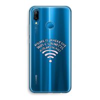 Home Is Where The Wifi Is: Huawei P20 Lite Transparant Hoesje