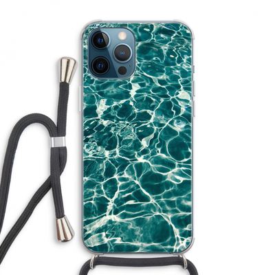 Weerkaatsing water: iPhone 12 Pro Max Transparant Hoesje met koord