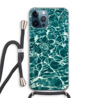 Weerkaatsing water: iPhone 12 Pro Max Transparant Hoesje met koord