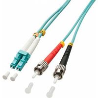 Lindy 5.0m OM3 LC - ST Duplex Glasvezel kabel 5 m Turkoois - thumbnail
