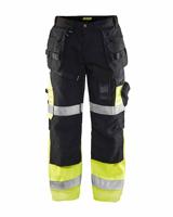 Blåkläder Werkbroek High-Vis X1500 15081860 | Zwart/High-Vis Geel | Maat 50 - 7330509387801