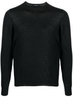 Tagliatore long-sleeve fine-knit jumper - Noir