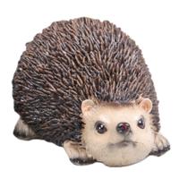 Egel tuin beeldje - voor binnen/buiten - 15 x 12 x 11 cm - dieren tuinbeelden - snuitje recht