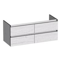 Brauer Joy Edge - Onderkast - 120 cm - met 4 Softclose Lades Greeploos en 2 Sifon Uitsparingen - Forest Seashell