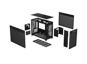 Asus Prime AP201 MicroATX Mini-tower PC-behuizing Zwart