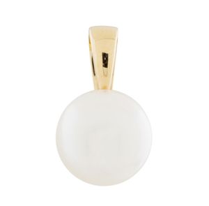 Glow 220.2010.00 Hanger Button geelgoud-zoetwaterparel 9-9.5 mm