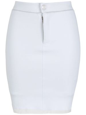 Amir Slama jupe crayon froncée - Blanc