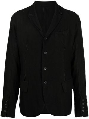 Masnada blazer boutonné à col claudine - Noir