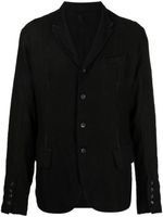 Masnada buttoned Peter Pan-collar blazer - Noir