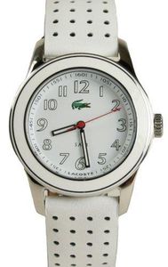 Lacoste horlogeband 2000486 / LC-11-3-18-0132 Leder Wit 20mm