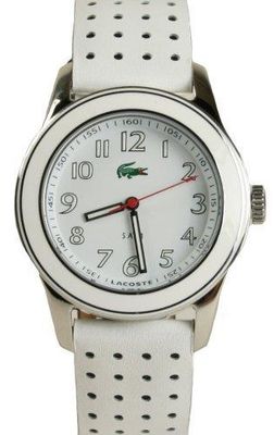 Lacoste horlogeband 2000486 / LC-11-3-18-0132 Leder Wit 20mm