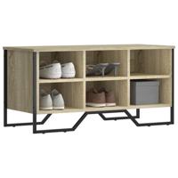 Schoenenkast 90x38x45,5 cm bewerkt hout sonoma eikenkleurig