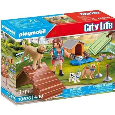 PLAYMOBIL 70676 Leraar en honden cadeauset