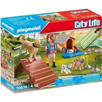 PLAYMOBIL 70676 Leraar en honden cadeauset - thumbnail