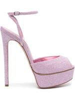 Casadei sandales Flora Jolly 140 mm satiné - Rose