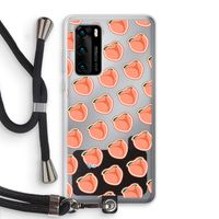 Just peachy: Huawei P40 Transparant Hoesje met koord