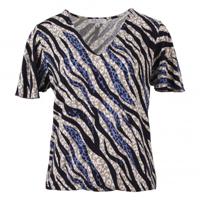 Enjoy - Blauw | Dames | Blouson | Blauw | XXL | regular | Kamst mode
