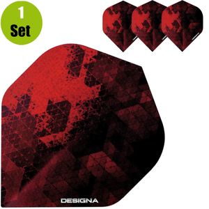 Designa Rock Dartflights - Rood