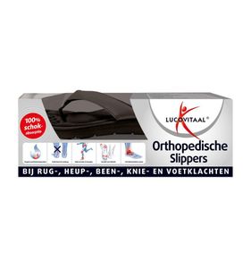 Orthopedische slippers maat 43-44 zwart