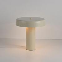 Tafellamp Arcena crema - E14-fitting - Gebroken wit - Mushroomlamp - Paddenstoel - IP20 voor binnen - Metaal