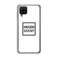 Negenduust vierkant: Samsung Galaxy A12 Transparant Hoesje Negenduust vierkant: Samsung Galaxy A12 Transparant Hoesje