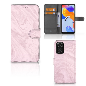 Xiaomi Redmi Note 11 Pro 5G/4G Bookcase Marble Pink - Origineel Cadeau Vriendin