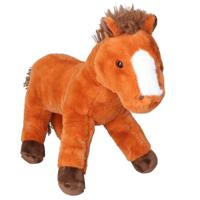 Knuffeldier Paard Winston - zachte pluche stof - premium kwaliteit knuffels - lichtbruin - 30 cm