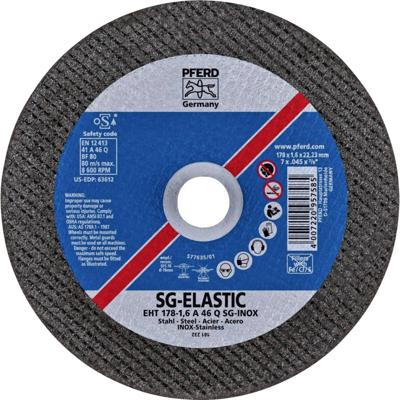 PFERD TOOLS EHT 178-1,6 SG CLASSIC STEELOX 61326406 Doorslijpschijf recht 180 mm 25 stuk(s) RVS, Staal