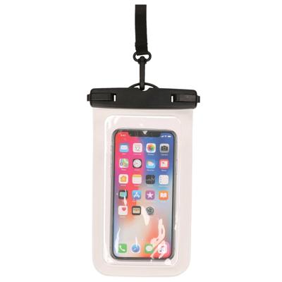 Bellatio Design Telefoonhoesje - wit - kunststof - 21 x 11,5 cm - waterdicht