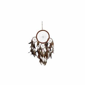 Dromenvanger Bruin met Veren (22 cm)
