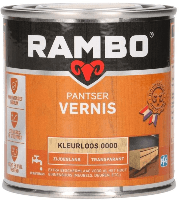 rambo pantser vernis zijdeglans kleurloos 0.25 ltr