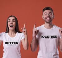 "Beter samen" koppel t-shirt