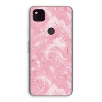 Abstract Painting Pink: Google Pixel 4a 5G Transparant Hoesje