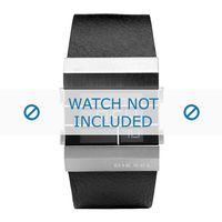 Horlogeband Diesel DZ7069 Leder Zwart 36mm - thumbnail