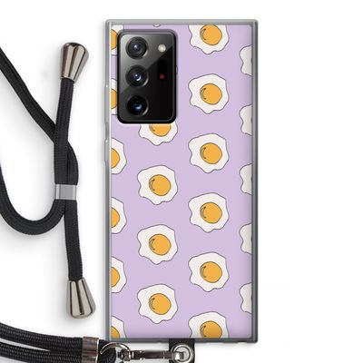 Bacon to my eggs #1: Samsung Galaxy Note 20 Ultra / Note 20 Ultra 5G Transparant Hoesje met koord