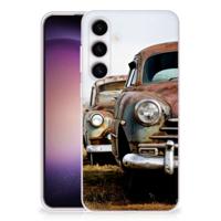 Samsung Galaxy S24 | Siliconen hoesje | met foto Vintage Auto