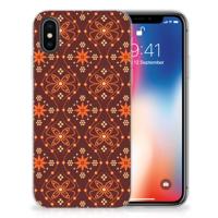 Apple iPhone X | Xs | TPU bumper | Batik Brown