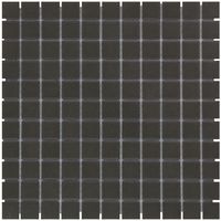 Tegelsample: The Mosaic Factory London vierkante mozaïek tegels 30x30 zwart