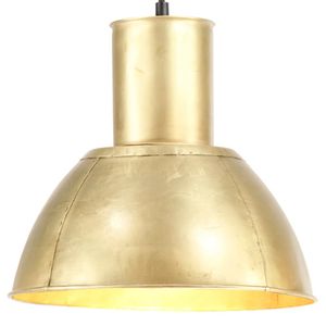 VidaXL Hanglamp rond 25 w e27 28,5 cm messingkleurig