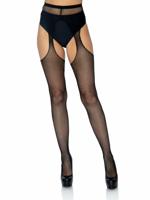 Leg Avenue - Visnet Panty Met Open Kruis en Heupen - thumbnail