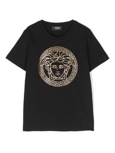 Versace Kids t-shirt en coton à logo Medusa Head - Noir