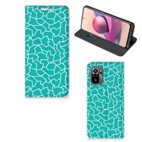 Xiaomi Redmi Note 10 4G | 10S | Poco M5s | Bookcase | Cracks Blue