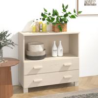 Dressoir HAMAR 85x35x80 cm massief grenenhout honingbruin