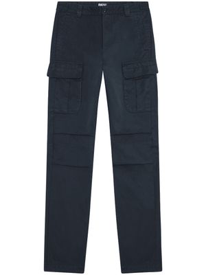 Diesel pantalon cargo à logo brodé - Bleu
