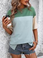 Color Block Casual Cotton Shirt