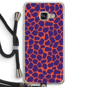 Purple Giraffe: Samsung Galaxy A3 (2016) Transparant Hoesje met koord